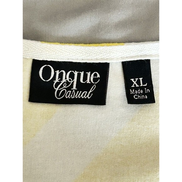 Onque Casual Womens XL Nautical 3/4 Sleeve Top - Picture 6 of 8